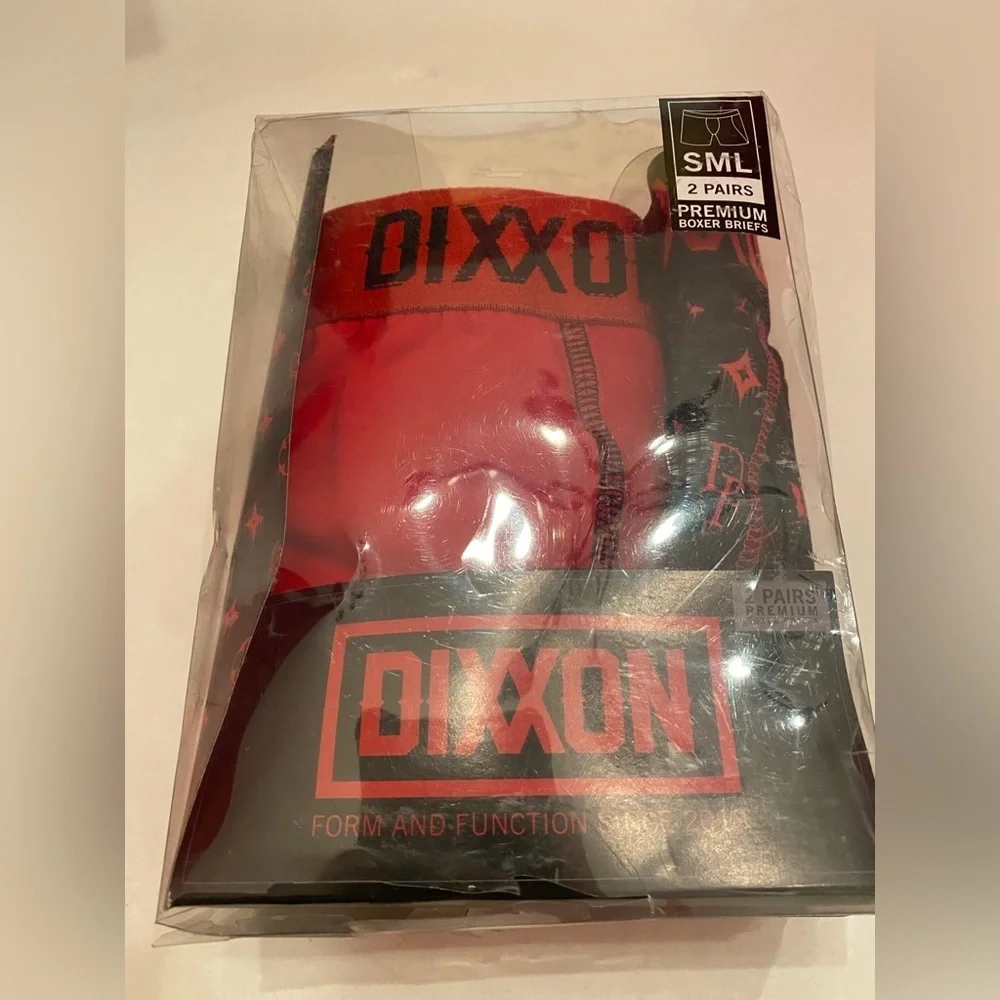 Dixxon 2-Pair Men's Boxer Briefs Size Small‎ NEW